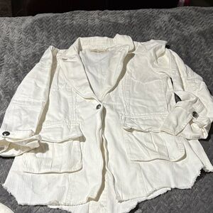 Elegant White Free People Women's Blazer